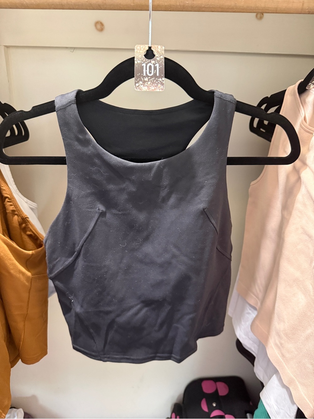 101 lululemon athletica invigorate training tank Charcoal Gray